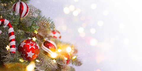 Christmas and New Year holidays background .