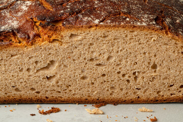Fresh cut German Sourdough bread