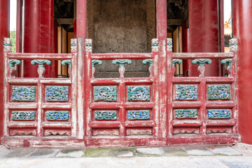 Fototapeta na wymiar Qufu Confucius Temple and Cemetery and Kong's Mansion-Qufu, China-UNESCO World Heritage