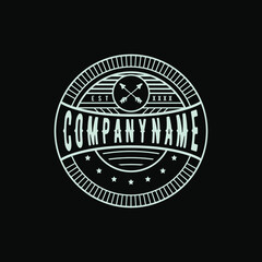 Vintage Outdoor Badge Emblem Vector