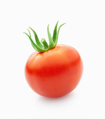 Tomato isolated on white background.