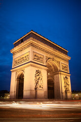 Fototapeta na wymiar Arc de Triomphe in Paris France