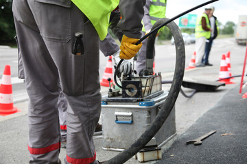 installation fibre optique dans le réseau