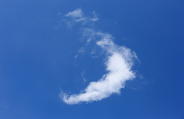 cloud in blue sky