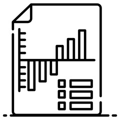 
A type of bar chart that illustrates a project schedule, gantt chart icon
