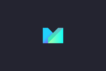 Technology Letter M Logo Abstract Whimsical Monogram