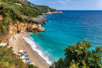 Obraz premium Mylopotamos beach at Tsagarada of Pelion in Greece