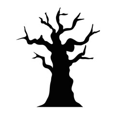 dry tree icon on white background vector illustration design