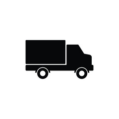 Delivery truck icon isolated on white background. Delivery truck icon in trendy design style.