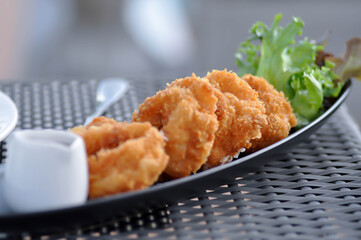 deep fried shrimp ball or fried shrimp ball