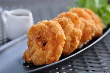 deep fried shrimp ball or fried shrimp ball