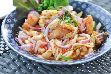 spicy pork salad, spicy salad