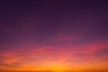 sunset in the sky
