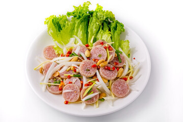 Fermented pork spicy Thai food