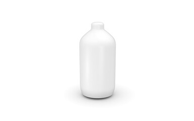 3d bottle mockup on white background