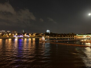 night view of st petersburg