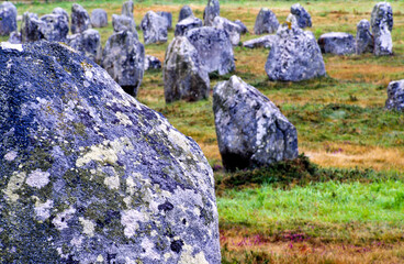 Alineamiento megalitico de Carnac-Kermario. Morbihan. Bretaña.Francia.