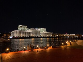 night view of st petersburg