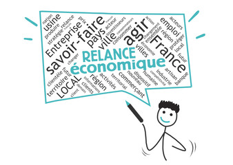 Obraz premium Rélance économique, entreprise, France