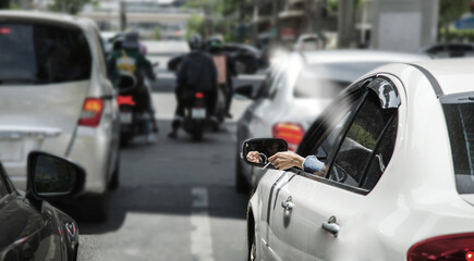 bad habbit of smoker need nicotine with bad traffic