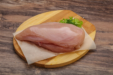 Raw chicken breast for cooking