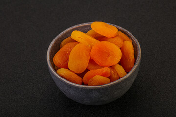 Sweet tasty dried apricot heap
