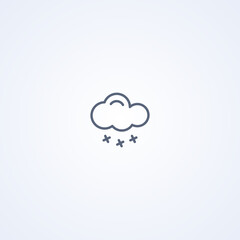 Snow, vector best gray line icon