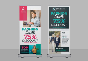 Fashion Sale Roll Up Banner Pack