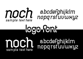 Vector Lettering or Font Style for logo design black and white