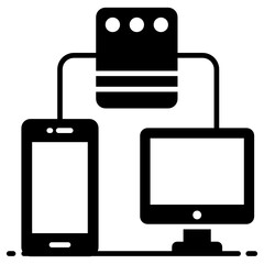 
Data network icon design, vector design of cellular network in editable style 
