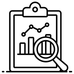 
Predictive analytics vector style, data visualization concept in modern style 
