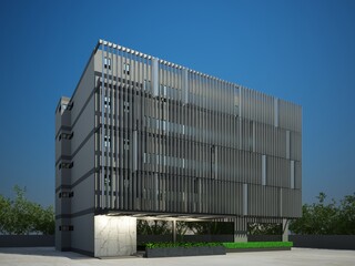 sketch design of building ,3d rendering