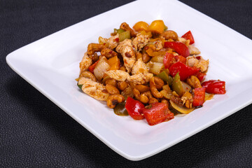 Roasted pork with vegetables