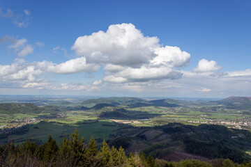 Naklejka premium View from velky javornik to landscape 13