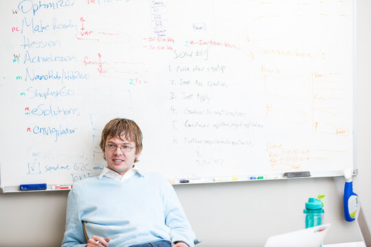 software developer and white board