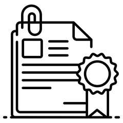 
A flat icon design of academic certificate, editable style 
