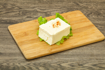Greek traditional soft feta cheese