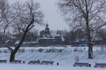 Russia Suzdal Vladimir region attractions winter wooden architecture