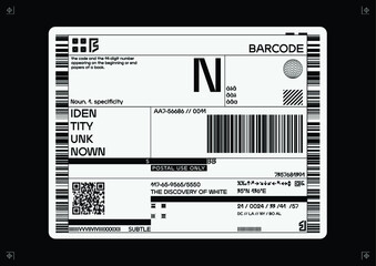 BARCODE LABEL SET