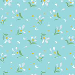 seamless pattern with flowers