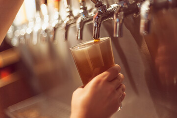 Pouring An Amber Ale