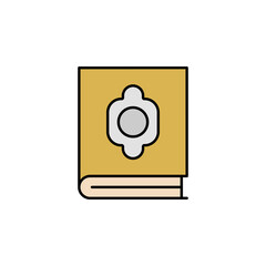 quran, death outline icon. detailed set of death illustrations icons. can be used for web, logo, mobile app, UI, UX