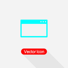 Browser Icon Vector Illustration Eps10