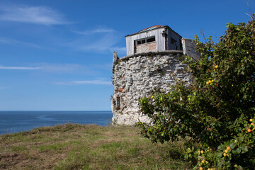 Fototapeta na wymiar castle on the coast