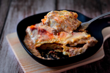 Creamy Cheesy Freshly Baked Lasagna
