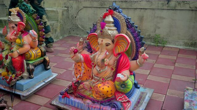 best ganpati sitting ganpati visarjan