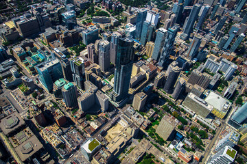 aerial view of city Toronto