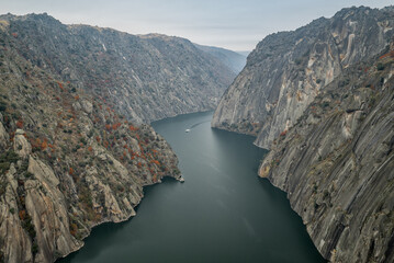 Canyon in Arribes del Duero, Aldeadavila, Castilla y León, Spain