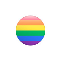 Rainbow flag set. LGBT gay and lesbian pride symbols, star, heart. Icons template.