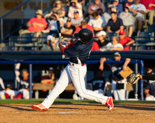 baseball player left handed swing